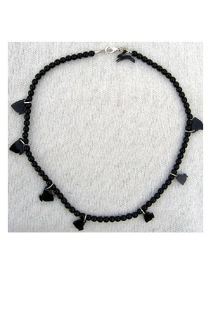 beaded tea cups necklace black beaded tea cups necklace black