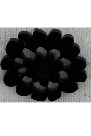 Large flower brooch black Large flower brooch black