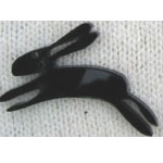 black rabbit brooch