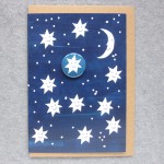 greetings card with stars