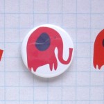 elephants badge card