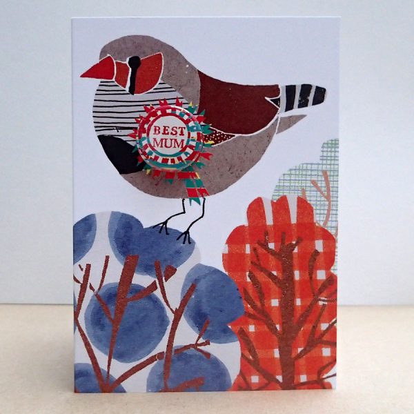 handmade greetings cards the black rabbit birds badges