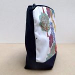 Lion printed zip wash bag handmade by the black rabbit