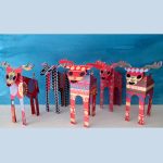 paper reindeer decoration kit by the black rabbit