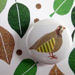 partridge in a pear tree badge card by the black rabbit