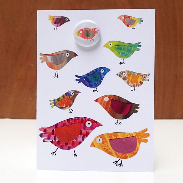 parrots badge card by the black rabbit