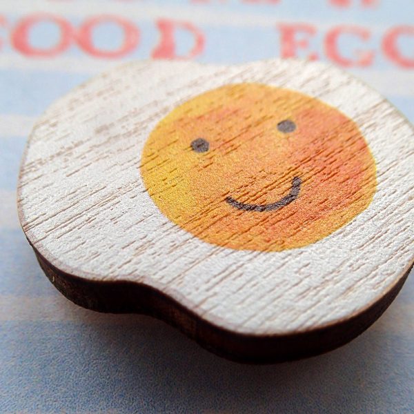 You're a Good Egg - Birch Wood Pin Badge