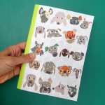 Dogs notebook by the black rabbit